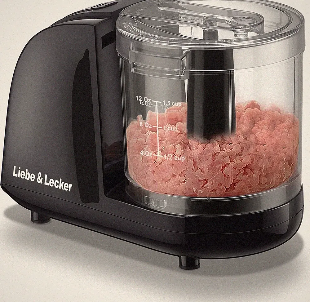 Mini Food Processor,1.5 Cup Mini Chopper for Cutting Vegetable, Garlic,Onion and