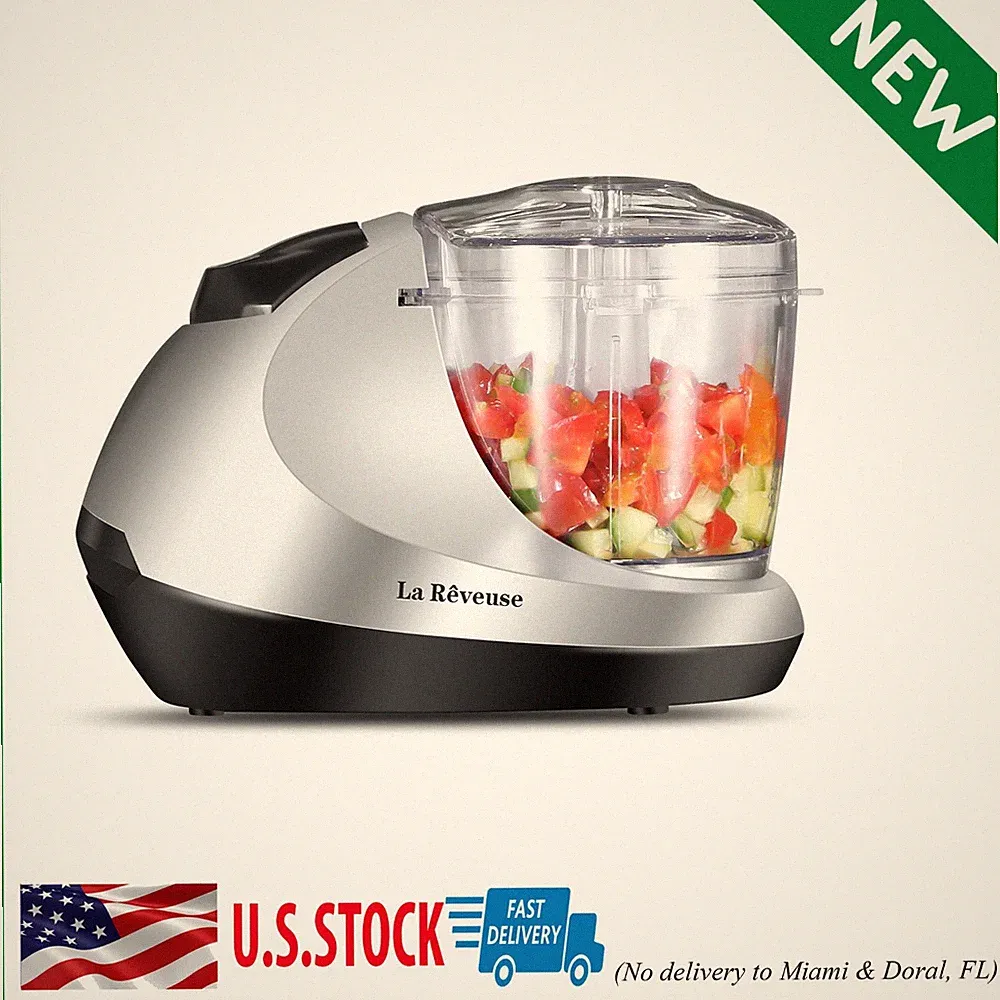 Mini Food Processor 230ml Food Chopper Electric Vegetable Onion Slicer Green