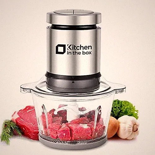 Mini Food Processor 400W 3 Cup Capacity for Meat Vegetables Baby Food Black