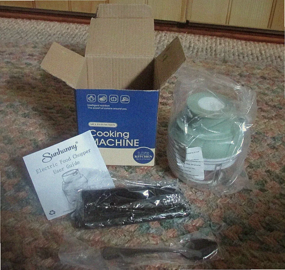 MINI FOOD PROCESSOR CHOPPER MULTI-FUNCTION RECHARGEABLE USB PORT RV PORTABLE