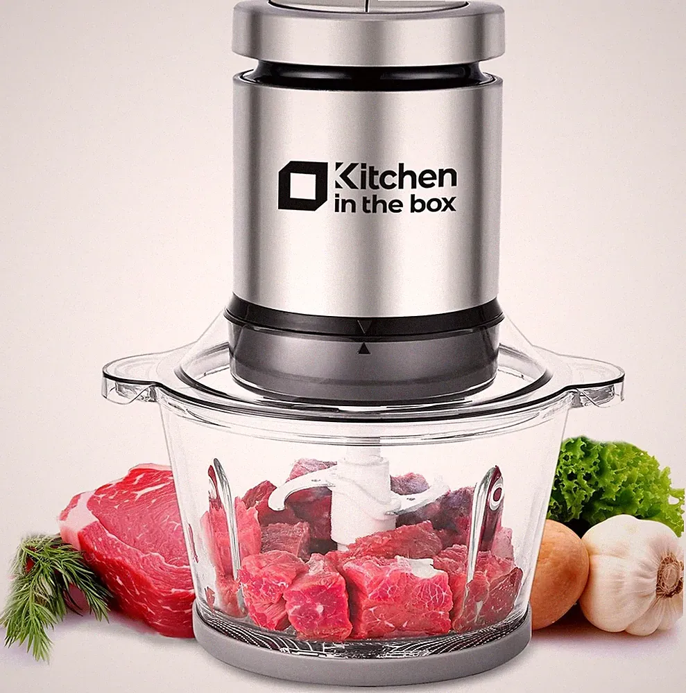 Mini Food Processor Electric Meat Grinder & Food Chopper W/ 400W Powerful Veggie