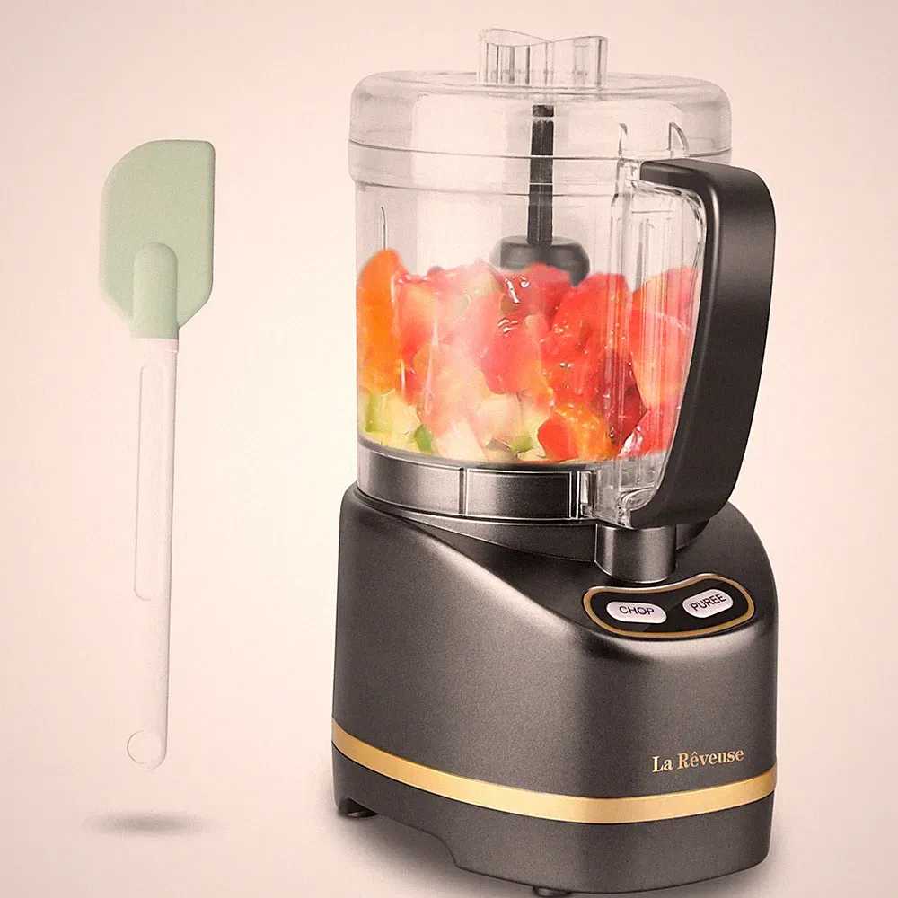 Mini Food Processor with 200 Watts 2-Cup Prep Bowl for Mincing Chopping Grind...