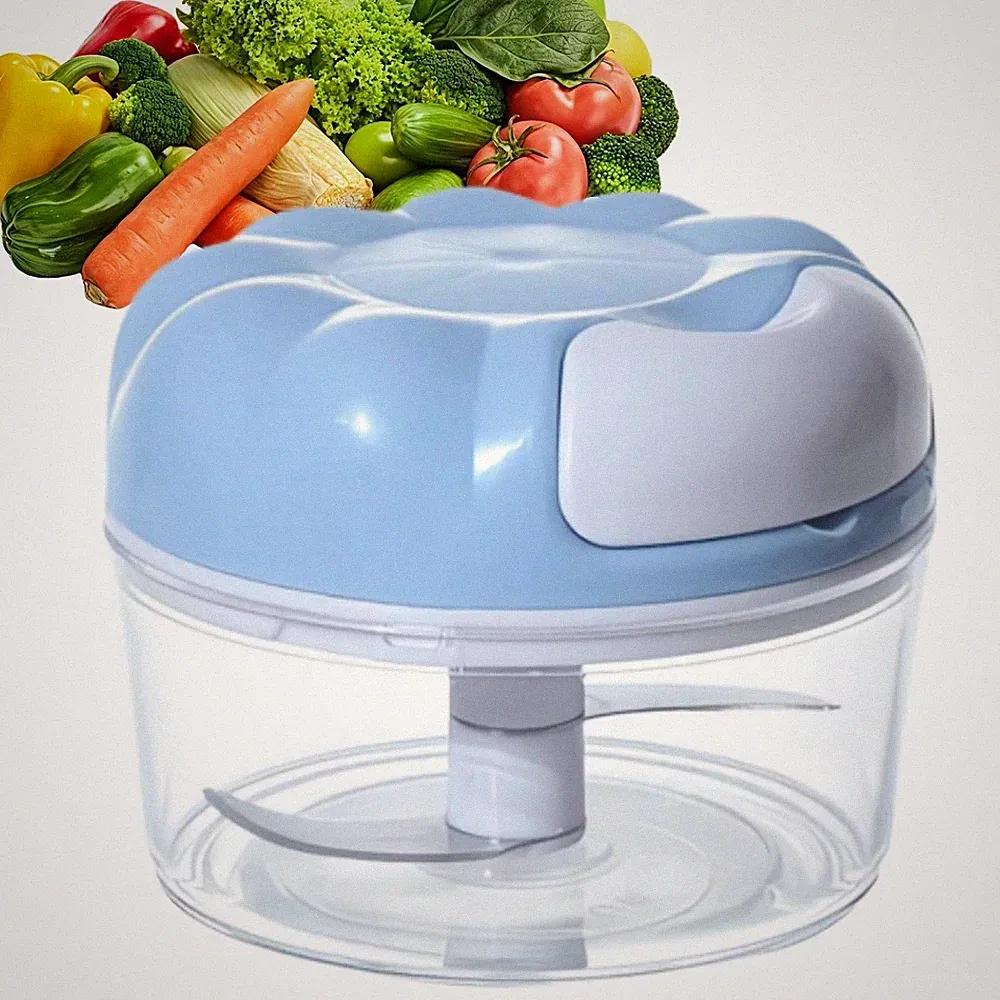 Mini Manual Food Processor Vegetable Chopper,Portable Hand Pull String Onion...