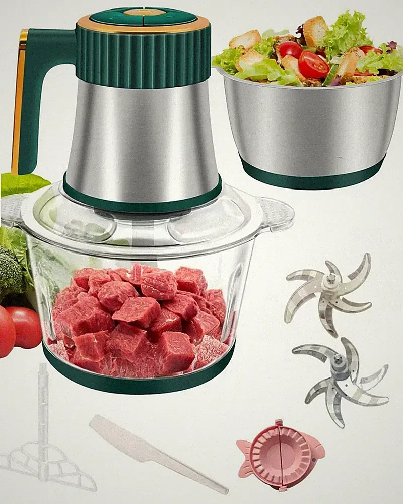 Mini Mixer ，Kitchen Aid Meat Grinder，Small Food Chopper Electric， Vegetable G...