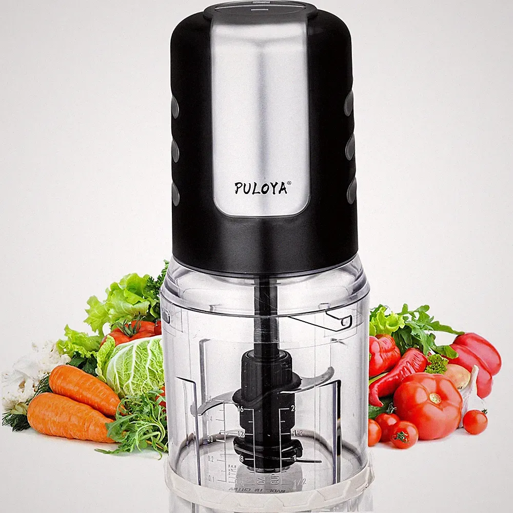 Mini Prep Food Processor for Chopping Mincing and Puree Vegetables and Meat 2...