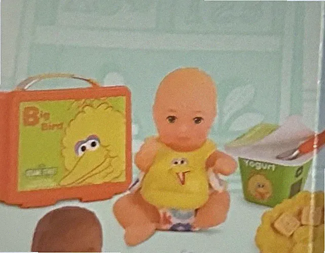 Miniverse Mini Baby Food Sesame Street Big Bird Set