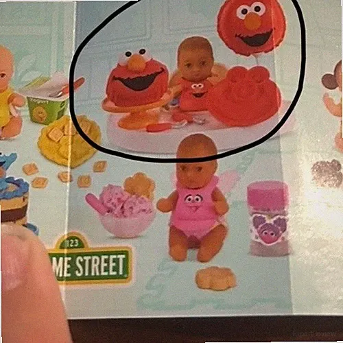 Miniverse Mini Baby Food Sesame Street Elmo Set