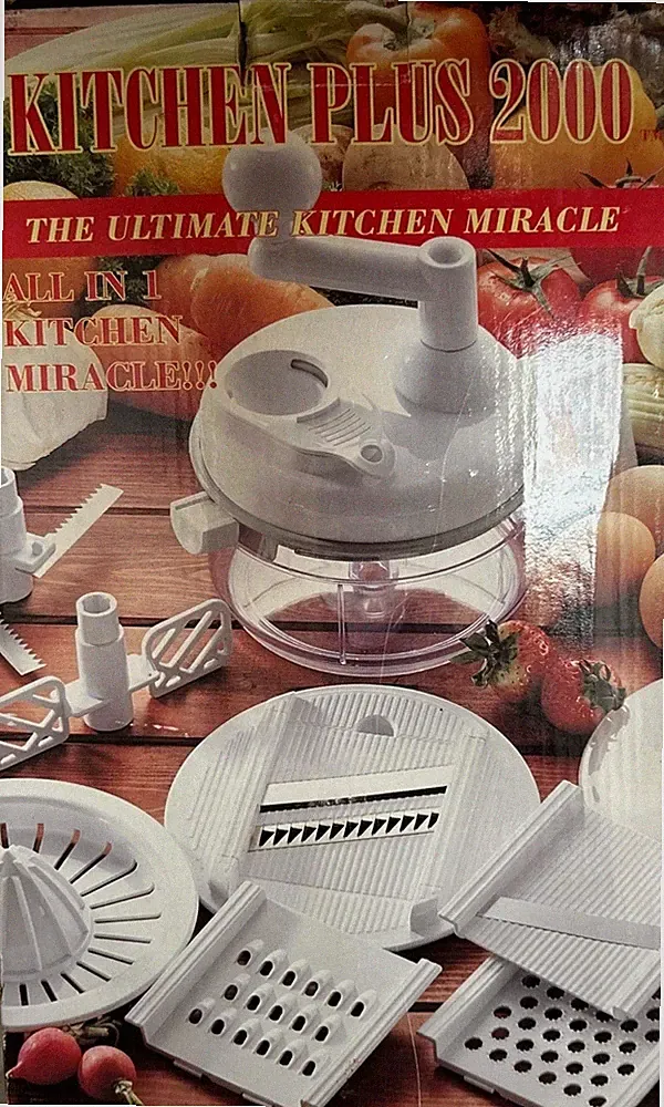 Miracle Kitchen Plus 5+ tools in one Chop Slice Shred Julienne Manual Blender