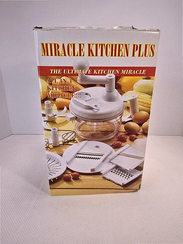 Miracle Kitchen Plus+ 7 tools in one Mandoline Chop Slice Whip Juice Shred