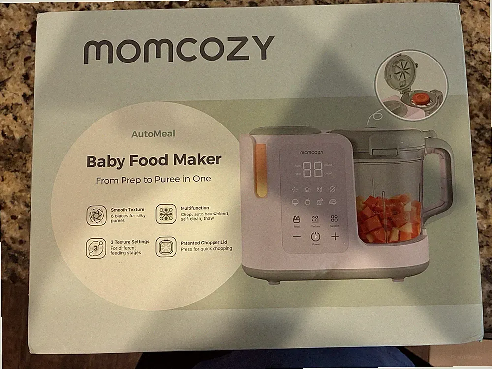 Momcozy AutoMeal Baby Food Maker Blender & Steamer, Self-Cleaning