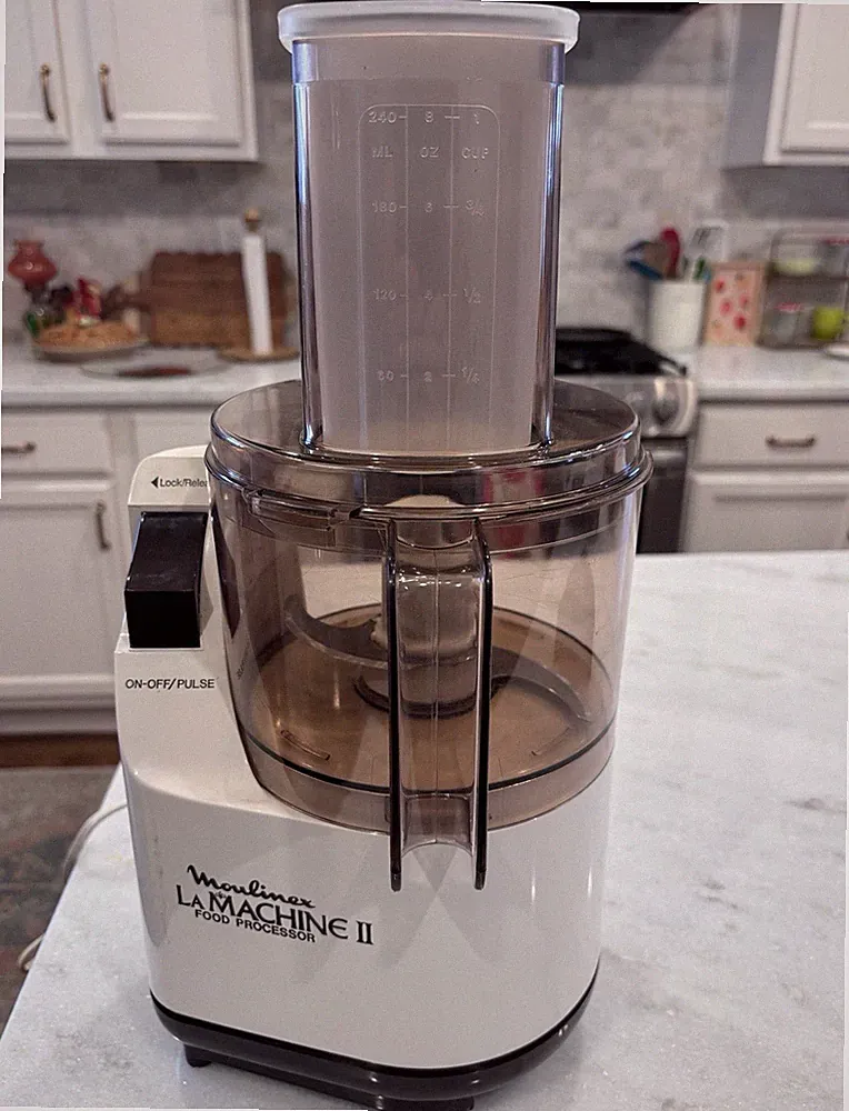 Moulinex La Machine II Food Processor 3 Cup w/ Bowl Lid Feed Tube Pusher