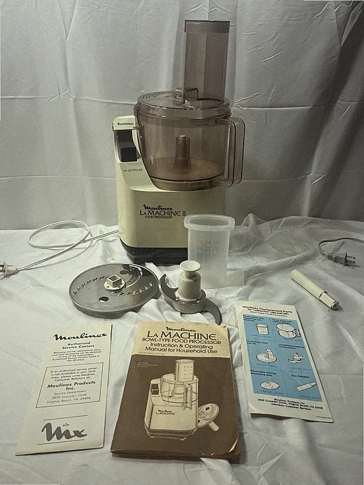 Moulinex Regal La Machine II Food Processor and Accessories FREE SHIPPING!