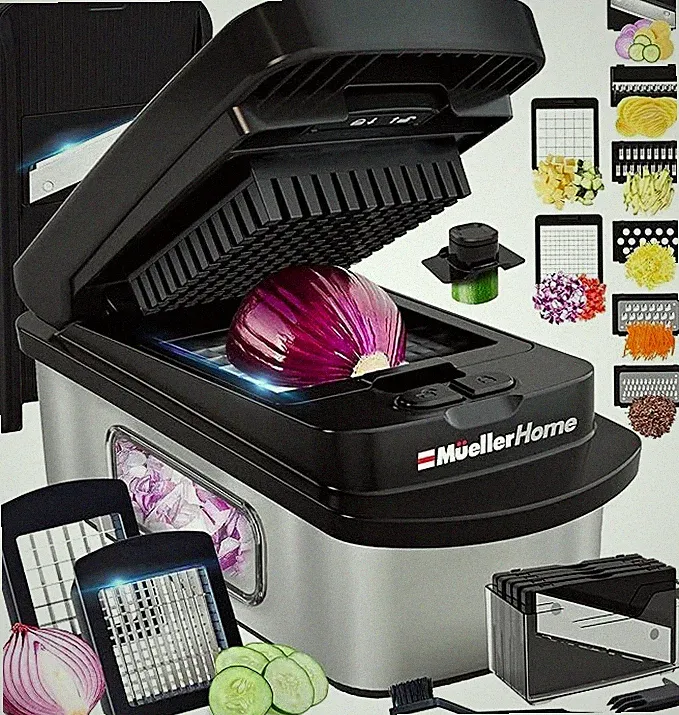 Mueller HomePro-Series Multi Chopper/Slicer MSS-780BK, 8 Blades.