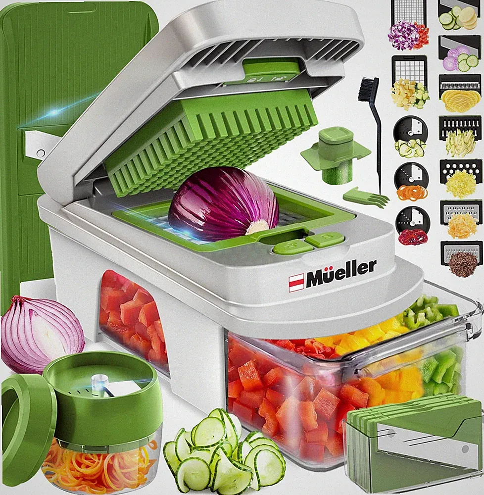 Mueller Pro Series All in One 12 Blade Mandoline Slicer for Kitchen Food Chopper