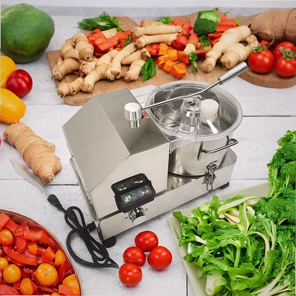 Multi-Function Food Processor 110V Vegetable Chopper 6L Commercial Meat Grinder