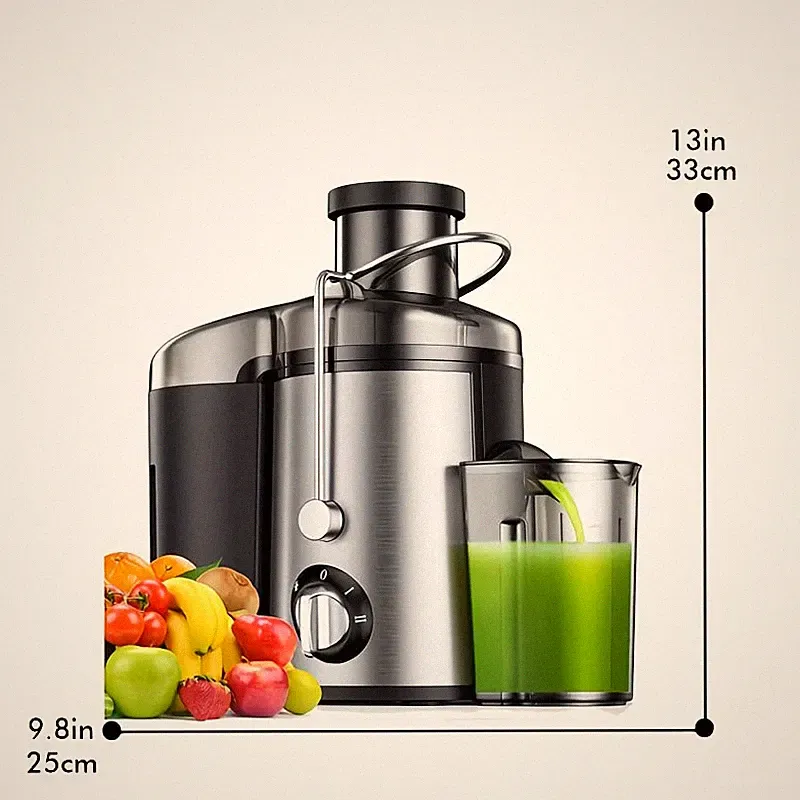 Multi-function Juicer, Juice Blender, Mixer, Food Processor, 3-inch Wide-mouth J