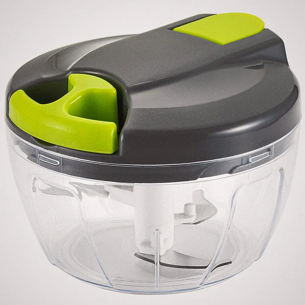 Multi-Function Manual Food Chopper & Processors with Handle and 500ml, Green