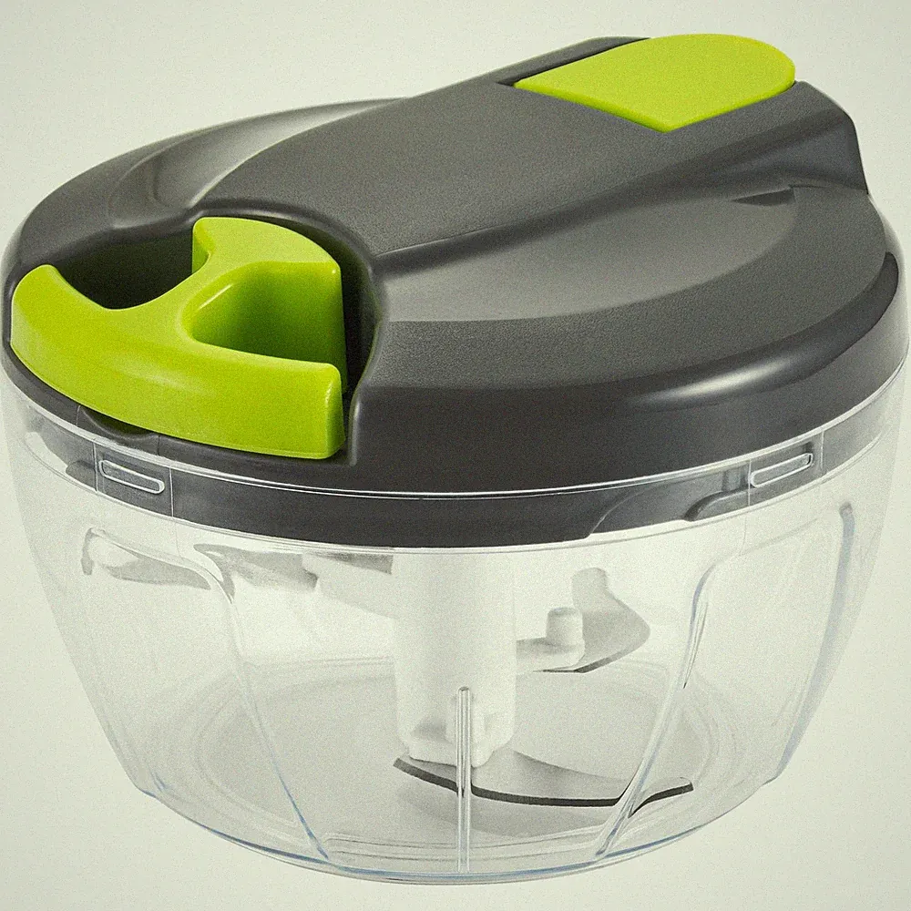 Multi-Function Manual Food Chopper & Processors with Handle and 500ml, Green