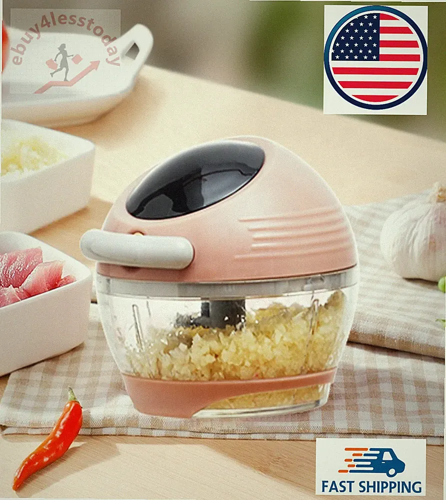 Multi-Functional Manual Food Chopper Compact Hand Held Vegetable Dicer Mincer