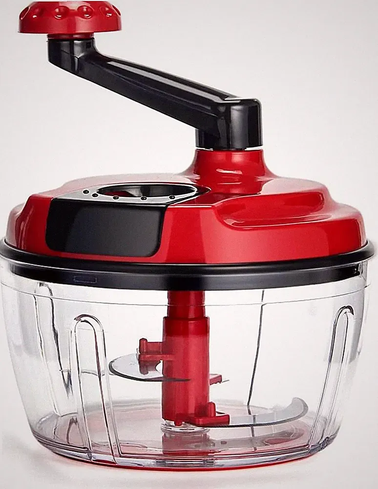 Multi-Functional Manual Food Processor 8 Cup Hand Crank Chopper Blender for