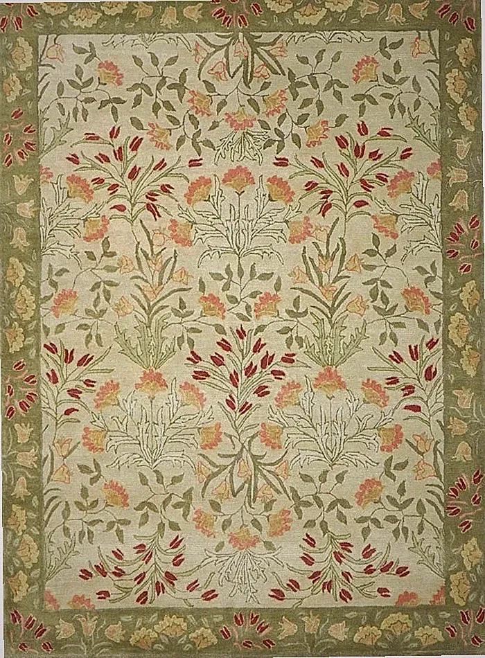 Multi Size Pottery Barn Adeline Area Rug | Hand Made Rug | 100% Wool Area Rug