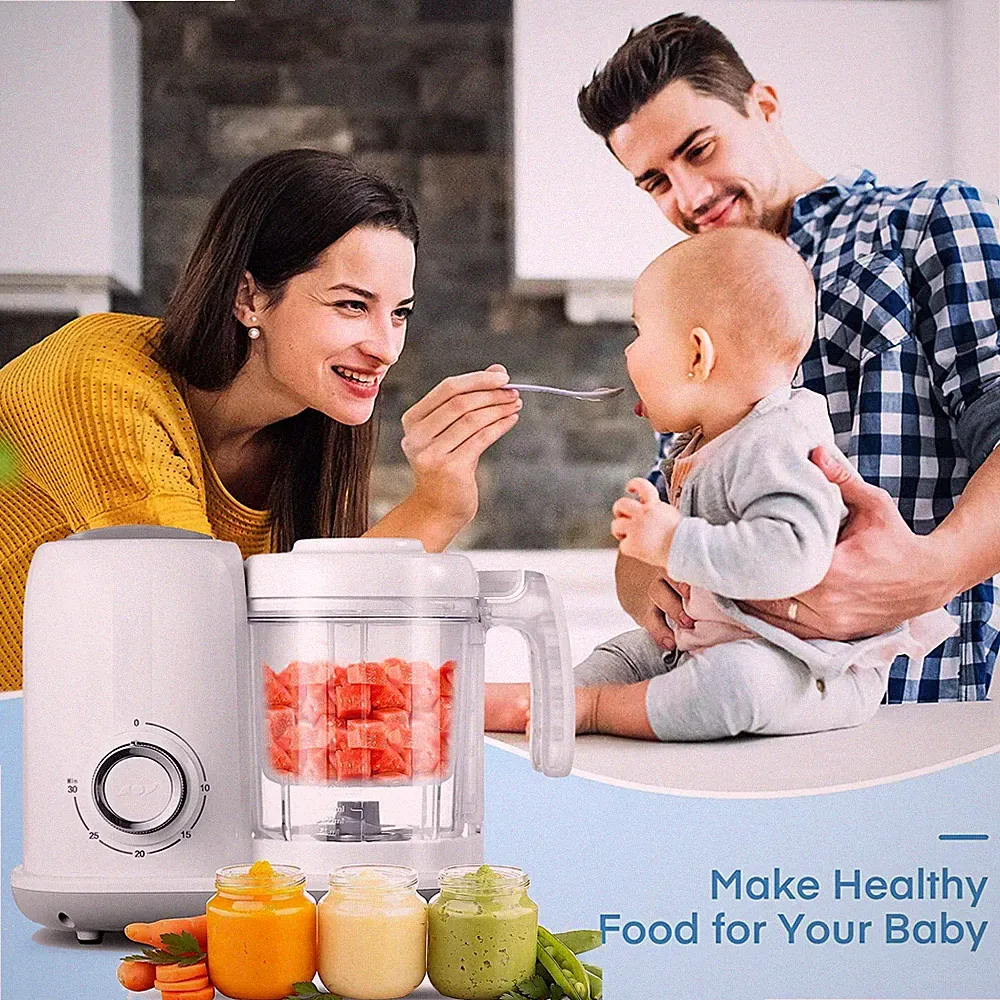 Multifunctional Baby Food Maker Steamer Grinder Blender 4-in-1 Food Processor