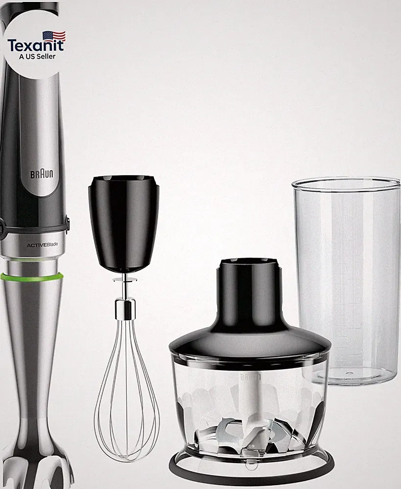 Multiquick 7 3-In-1 Immersion Blender with Food Processor – Powerful Handheld El