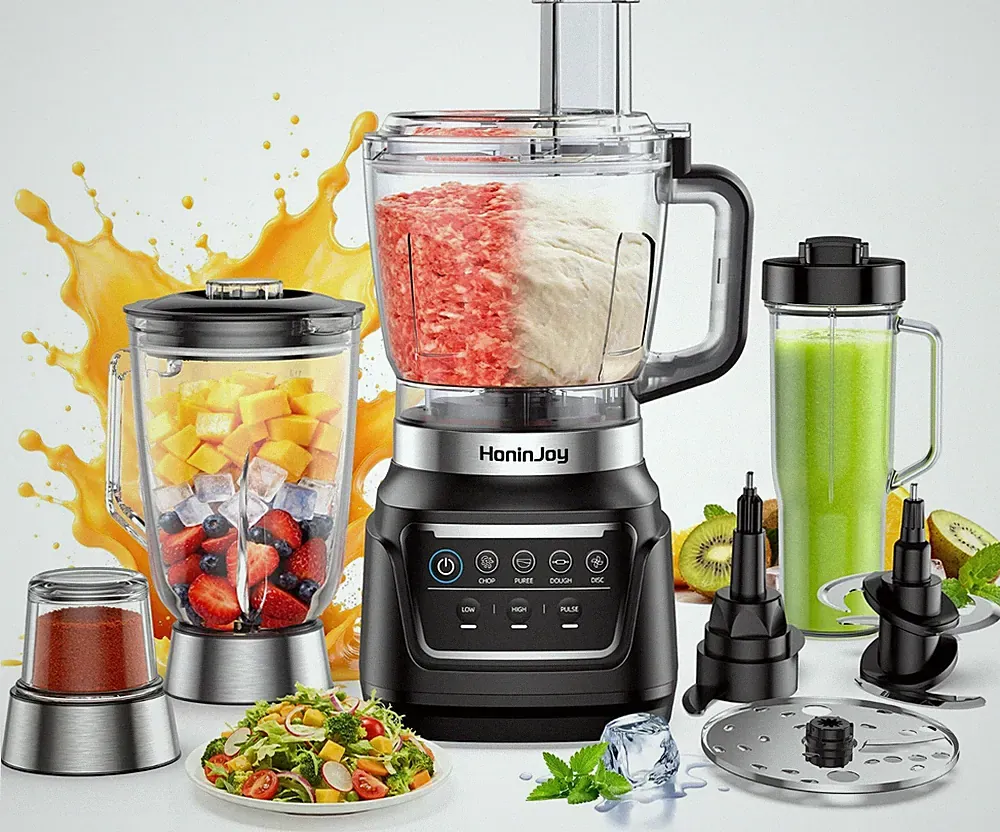 NEW All-in-One Blender Food Processor 10-in-1 Blenders Smoothies for Ice Dough