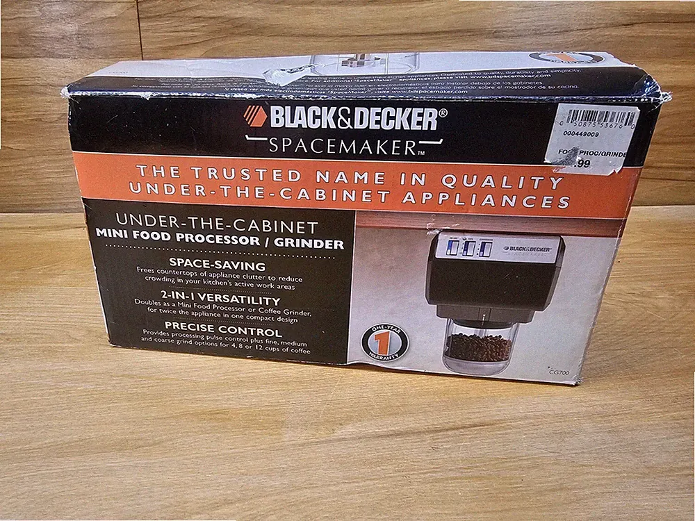 NEW! BLACK & DECKER SPACEMAKER MINI FOOD PROCESSOR/GRINDER