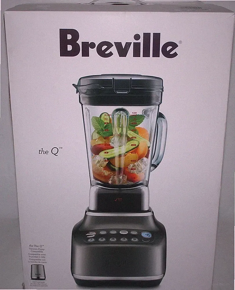 New Breville Q 68 Ounce Countertop Blender - Silver BBL820SHY1 BUS1