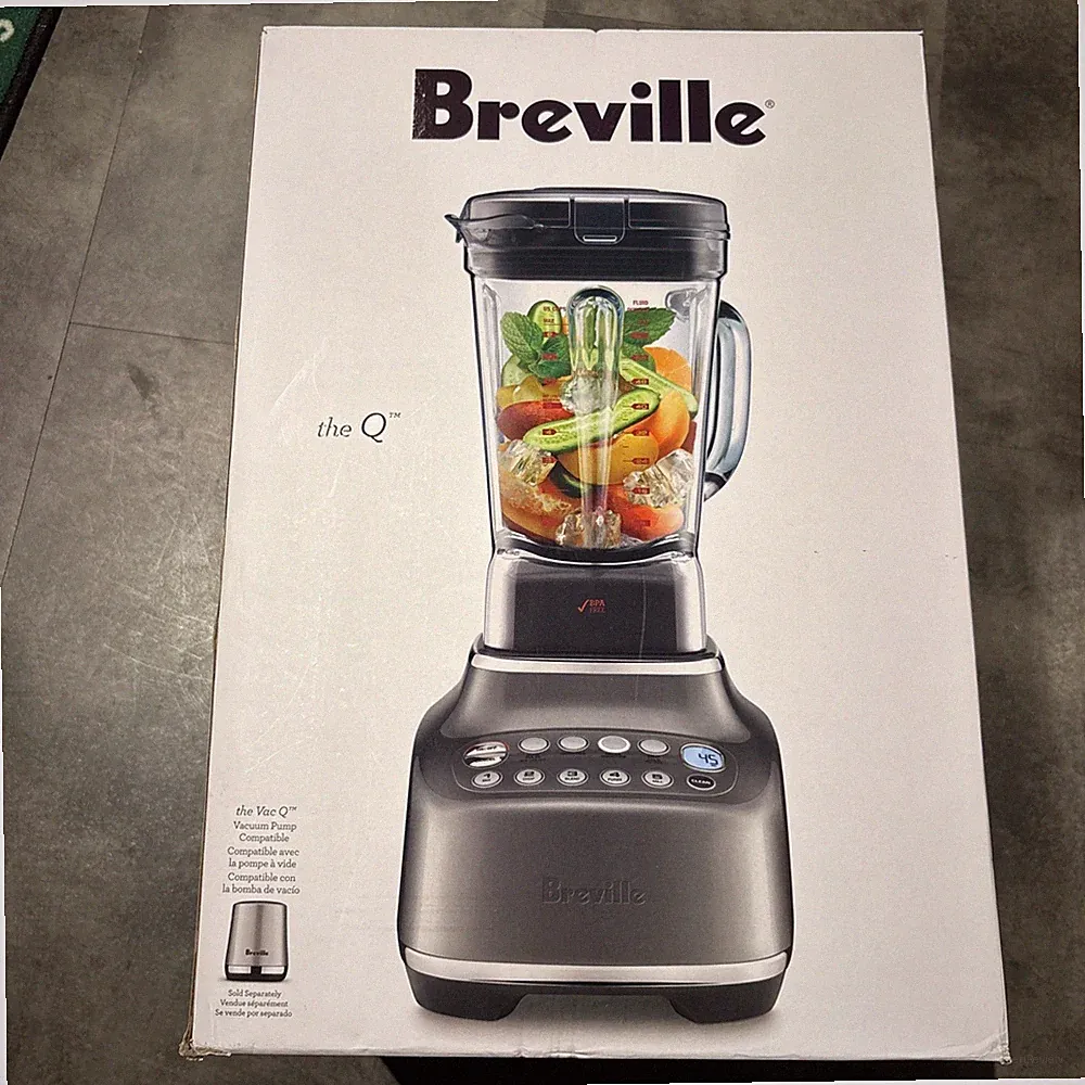 New Breville Q 68 Ounce Countertop Blender - Smoked Hickory BBL820SHY1