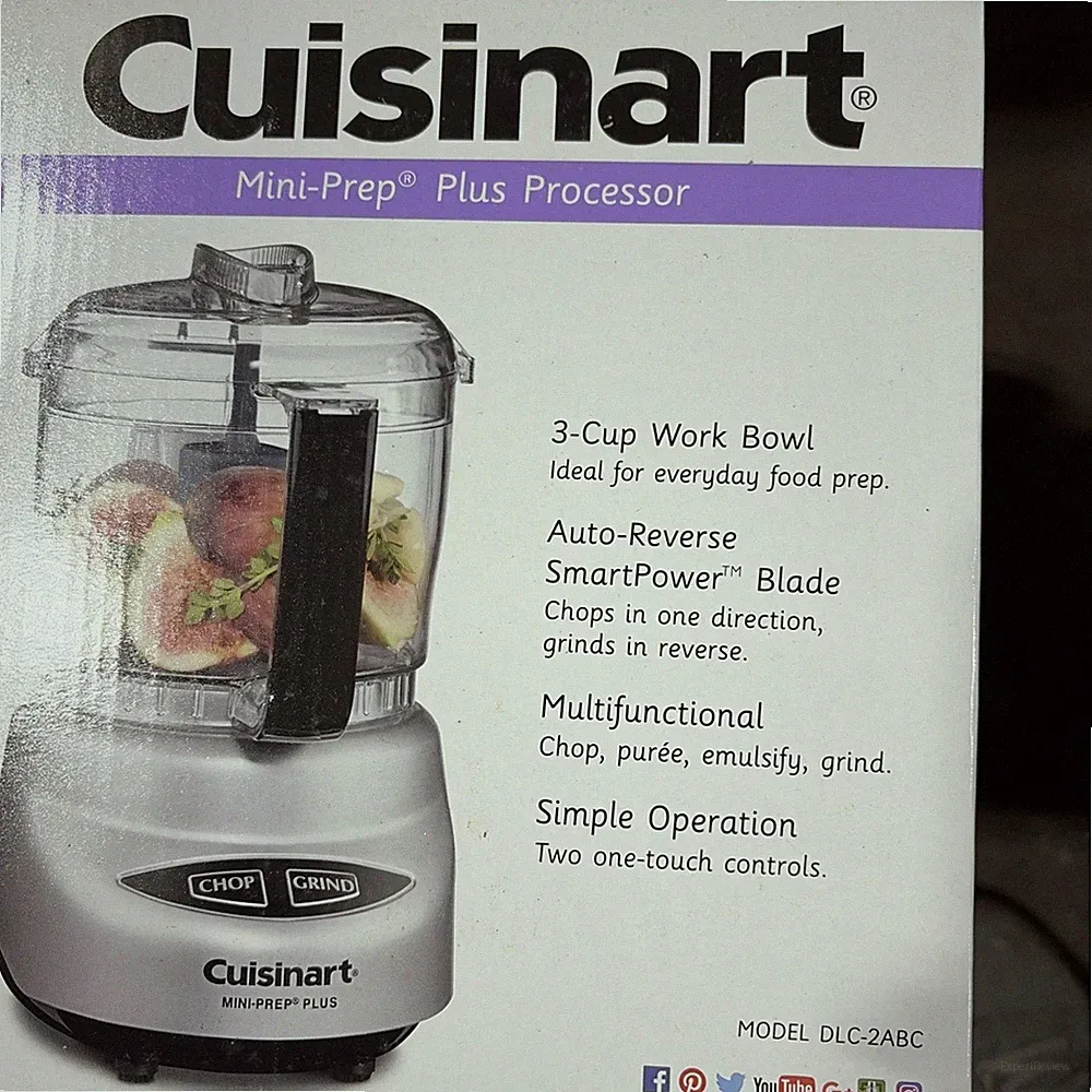 NEW Cuisinart Food Processor, Mini-Prep Plus 3 Cup, 24 Oz, Brushed Chrome Nickel