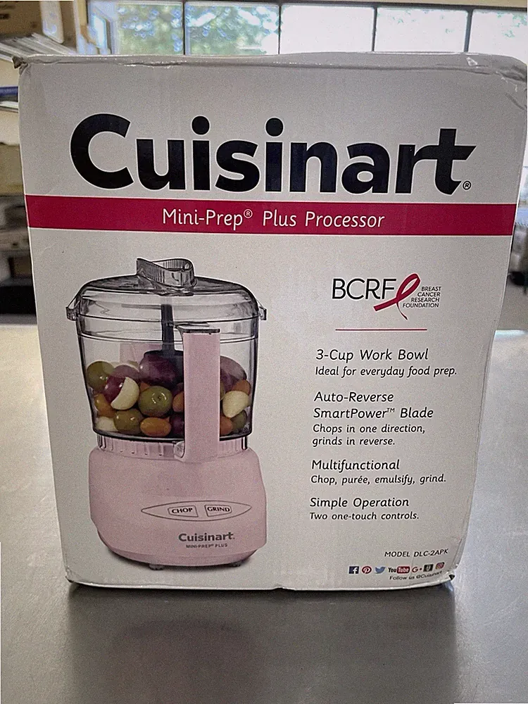 NEW Cuisinart Mini-Prep Plus Food Processor 3 Cups 24 Ounce DLC-2APK (Pink) OPP