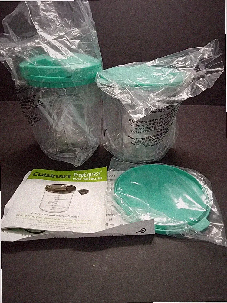 NEW Cuisinart Prep Express Manual Food Processor Turquoise 4 Cup Food Processor