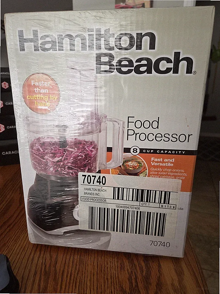NEW FACTORY SEALED Hamilton Beach 8-Cup Food Processor 70740