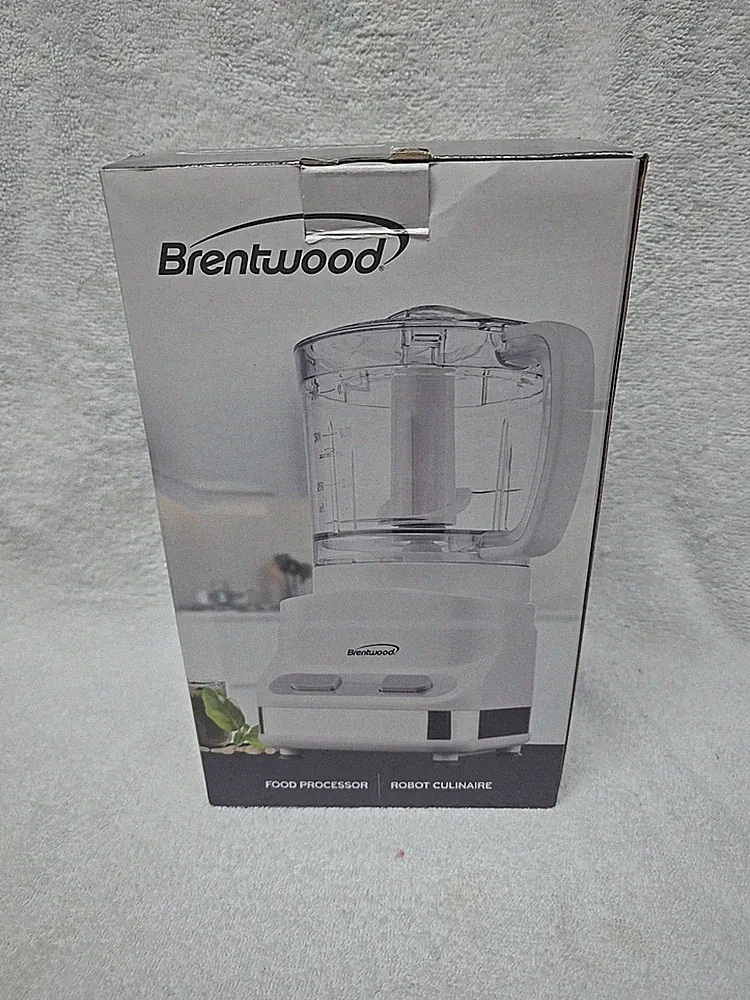 NEW Food Processor - Brentwood FP-546, 3 Cup, 200 Watt, Stainless Steel Blades