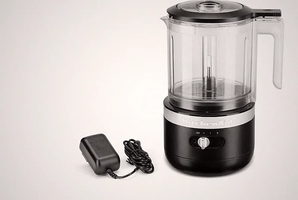 New KitchenAid 5-Cup Mini Food Chopper Cordless KFCB519BM, Matte Black