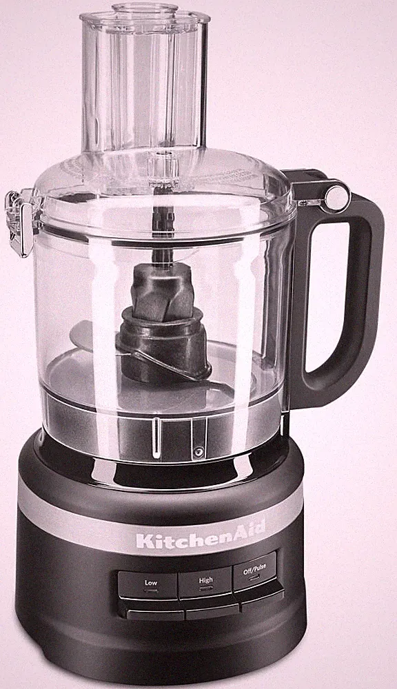 NEW KitchenAid 7 Cup Food Processor Black Matte Compact Food Chopper