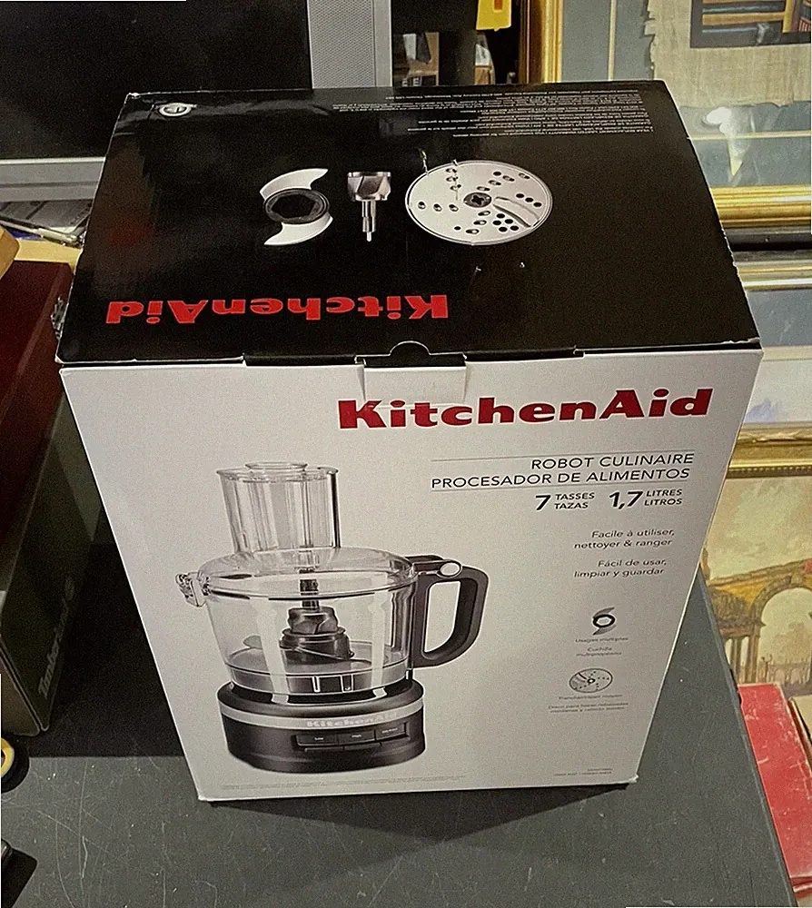 NEW!!! KitchenAid 7 Cup Food Processor Black Matte (Model: KFP0718BM)