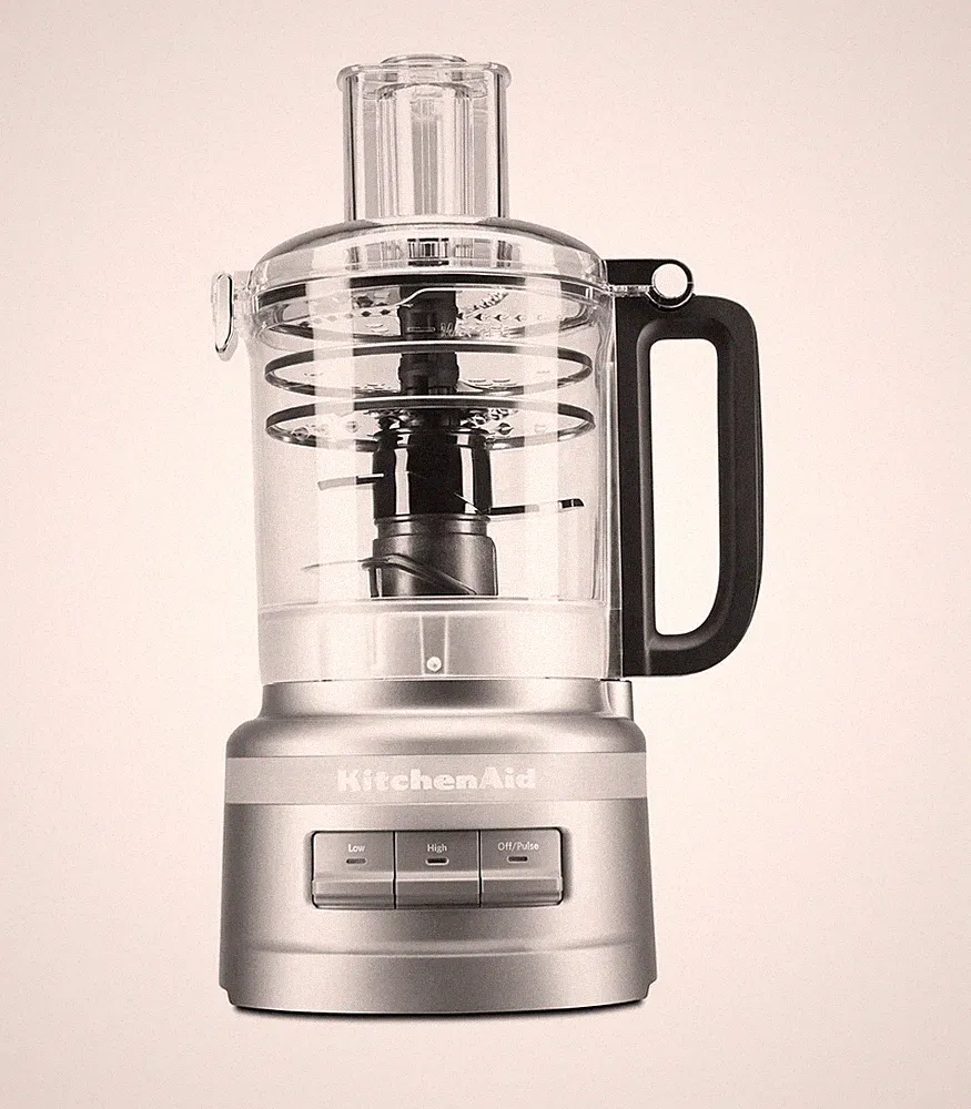 New!! KITCHENAID 9 CUP PLUS FOOD PROCESSOR, CONTOUR SILVER KFP0919 New In Box