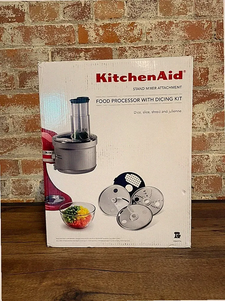 NEW KitchenAid ExactSlice Food Processor With Dicing Kit Attachment KSM2FPA