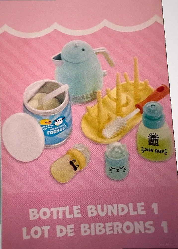 NEW MGA Miniverse Make It Mini BABY FOOD SERIES BOTTLE BUNDLE 1 BLUE SET