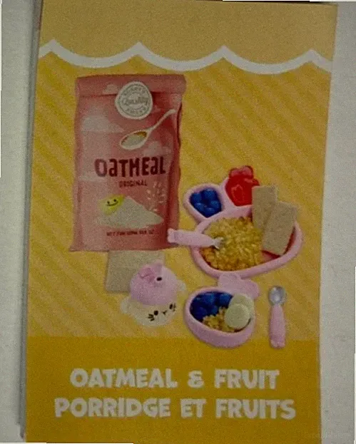 NEW MGA Miniverse Make It Mini BABY FOOD SERIES OATMEAL & FRUIT PINK BAG