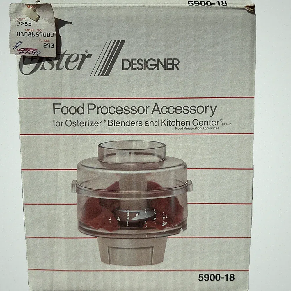 NEW NIB Oster 5900-18 Food Processor Accessory Osterizer Blenders Kitchen Center