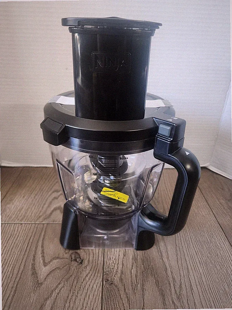 New Ninja Food Processor Blender Attachment 64oz 8 Cups Bowl + Pusher