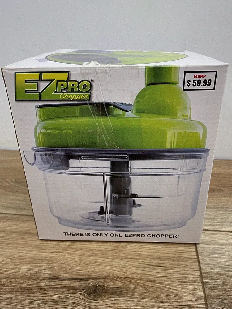New Open Box EZ Pro Manual Chopper/Food Processor