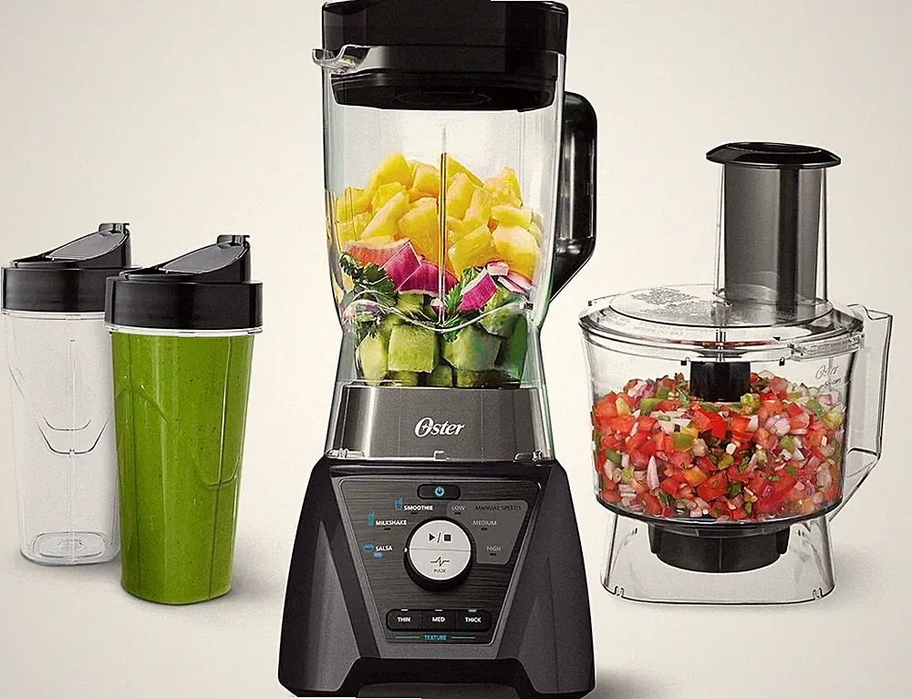 New Oster Blender/Food Processor Combo for Smoothies, Shakes, and Food Chopping