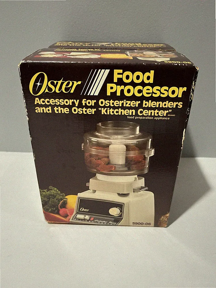 New Oster Food Processor Attachment Osterizer Blender Kitchen Center 5900-06 VTG