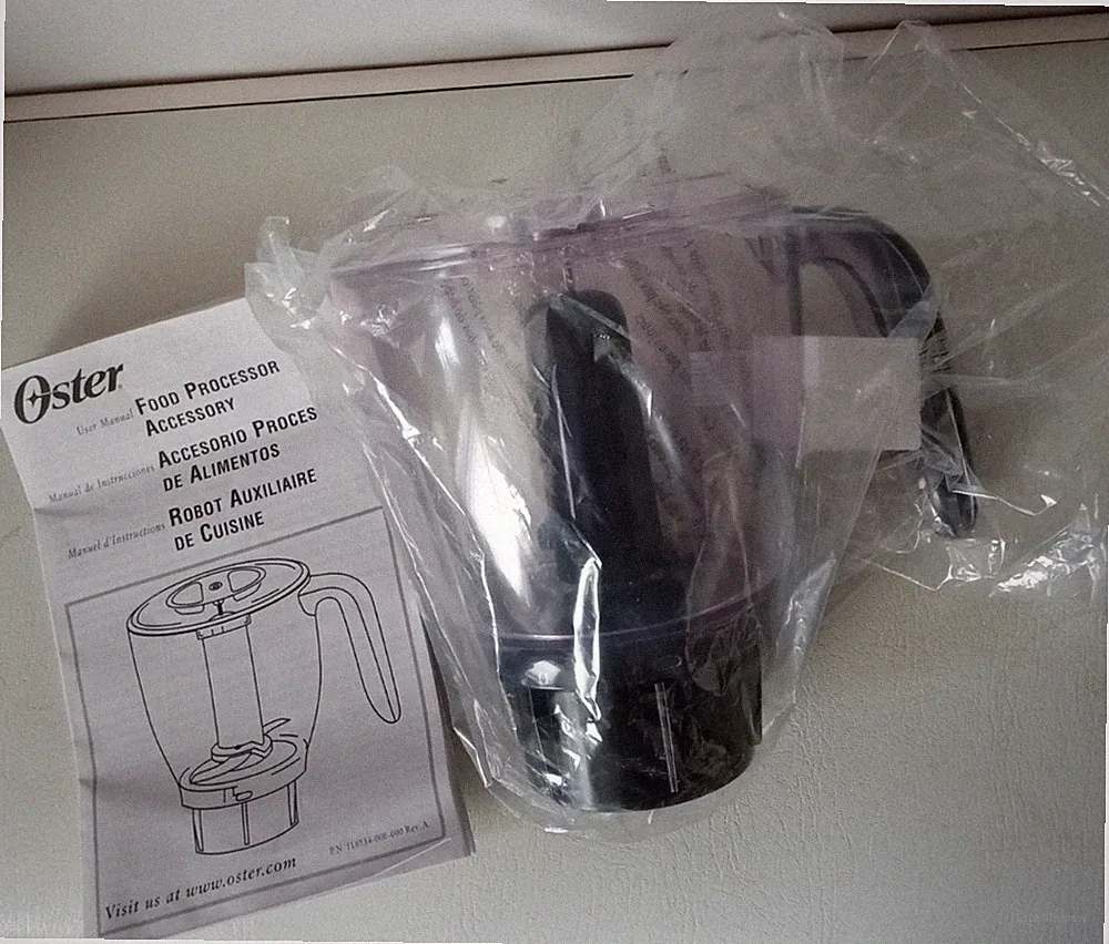 New Oster Food Processor Bowl Accessory 116534 S Blade Blender With Manual