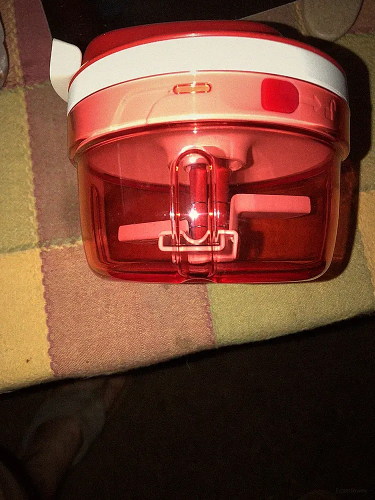 New Tupperware SuperSonic Chopper Compact Mini Food Processor Sheer And Red New